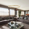 Żyrandol, złota lampa wisząca o średnicy 120cm Aurum L 1xLED 3000K PL0116-130 Yaskr