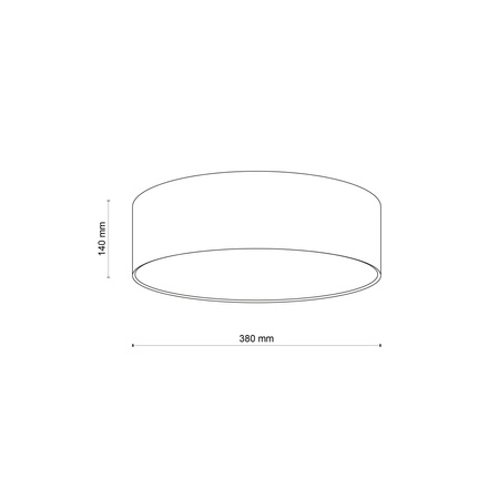 Lampa sufitowa plafon RONDO KIDS BLUE 38cm TK Lighting 3229
