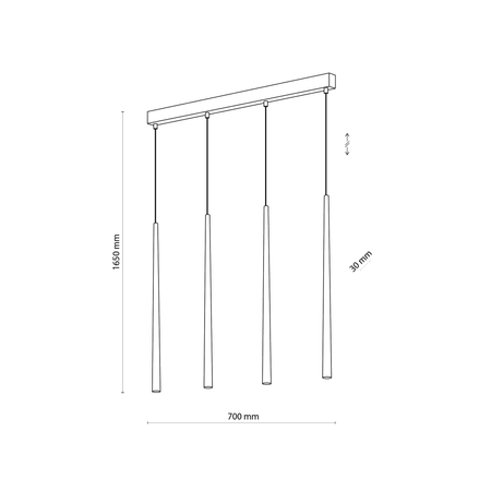 Lampa wisząca PIANO TK Lighting 6422