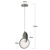 Lampa wisząca Circlo chrom LED CCT Light Prestige LP-1311/1P CH