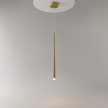 Lampa wisząca pojedyńczy sopel w kolorze mosiądzu Cascade MOD132PL-L6BSK Maytoni