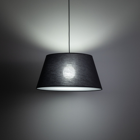 Lampa wisząca czarny materiałowy stożek FORMO BLACK 1xE27 Tk Lighting 11318