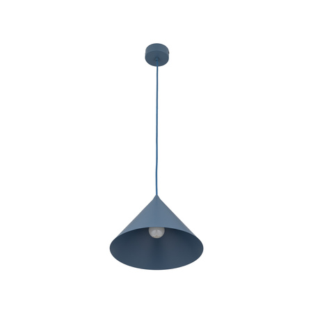 Niebieska stożkowa lampa wisząca o średnicy 26cm CONO M NAVY 1XE27 Tk Lighting 11414