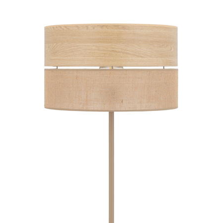 Lampa podłogowa z abażurem 50cm DORMA WOOD JUTA 1xE27 Tk Lighting 16226