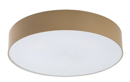 Lampa sufitowa okrągły plafon 39cm z podwyższonym IP43  w kolorze szaro-beżowym 3xE27 Dolen Rabalux 75068