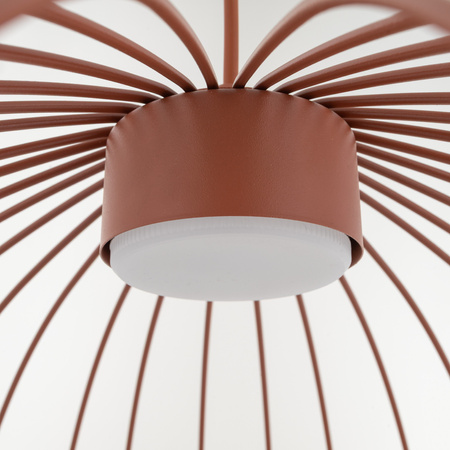 Lampa wisząca druciana w ceglanym kolorze SPHERA L BRICK 1XGX53 Tk Lighting 11302