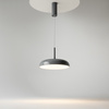 Metalowa lampa wisząca szara o średnicy 30cm LED 3000K Gerhard MOD189PL-L12GR3K1 Maytoni