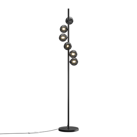 Lampa podłogowa dymione szklane kule Dallas 6xG9 Maytoni MOD545FL-06B