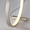 Lampka stołowa okrąg srebrna MINI RITUS LED 3000K Just Light 15395-21