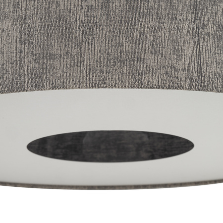 Lampa wisząca o średnicy 50cm z abażurem w kolorze jedwabistego grafitu 1xE27 LAGO M Nowodvorski 11674