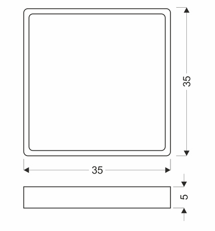 Kwadratowy złoty plafon QUATTRO 30X30 12W LED ZŁOTY IP44 Candellux Studio 10-81940