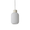Lampa wisząca szklany ryflowany klosz + ceramika 1xE27 AURORA A Nowodvorski 11968