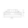 Żarówka Led Gx53 12W 1251lm trzy barwy światła 3CCT Eko-Light EKZA2464