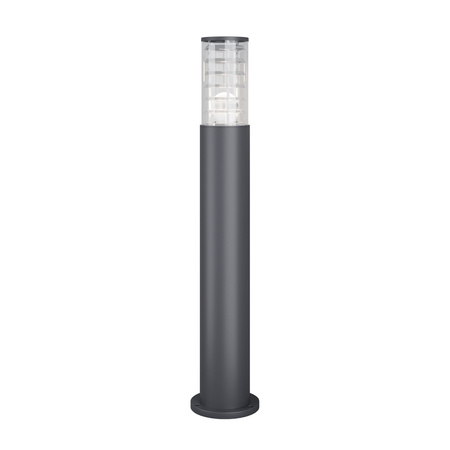 Szary okrągły słupek ogrodowy 80cm 1xE27 Bronx O576FL-01GR1 Maytoni