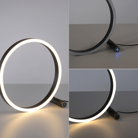 Lampka stołowa okrąg antracyt RITUS LED 3000K Just Light 15390-13