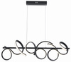 Lampa wisząca czarna spirala LED Lozanna Reality 343301-30