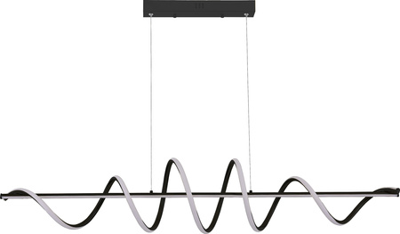 Czarna lampa wisząca spirala 120cm nad stół ESERO LED 4000K Zuma Line MS902-BK