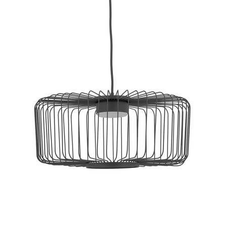 Lampa wisząca druciana cylindryczna w kolorze jedwabistego grafitu na żarówkę GX53 KENAI C Nowodvorski 12228