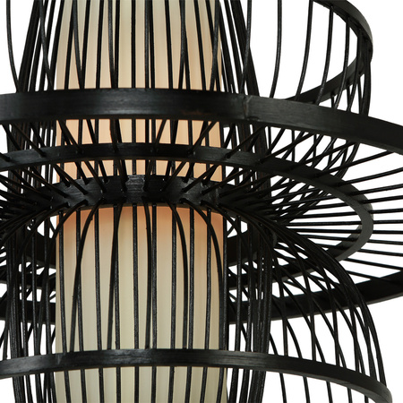 Rattanowa lampa wisząca Astra czarna 1xE27 Light Prestige LP-3110/1P BK