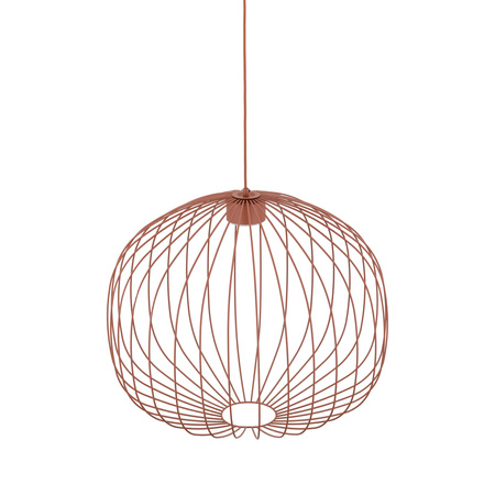 Druciana lampa wisząca 58cm w ceglastym kolorze SPHERA M BRICK 1xGX53 Tk Lighting 11305