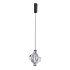 Lampa wisząca z ciekawym dymionym kloszem LED 3000K ELVA BLACK 8W Tk Lighting 18213