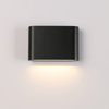 Kinkiet elewacyjny LED 3000K światło w dół Vedras Italux OWL-24542-1-BK