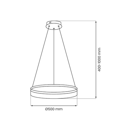 Lampa wisząca GALA SILVER 25W LED Milagro ML2242
