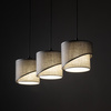 Lampa wisząca listwa trzy skośne abażurki ELBRUS LINEN 3xE27 Tk Lighting 10868
