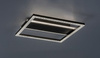 Czarna ramka kwadratowa lampa sufitowa LED 4000K Donya Rabalux 71373