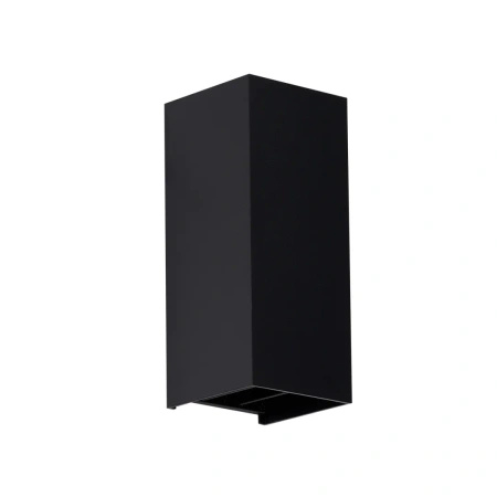 Dwukierunkowy kinkiet elewacyjny z ustawieniem kątów padania światła EDDY SQUARE IP65 CCT SWITCH BK Azzardo AZ7260