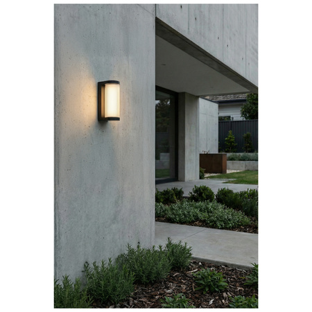 Nowoczesny kinkiet ogrodowy LED EBRO WALL IP65 12W 3000K BK AZZARDO AZ6764