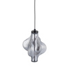 Lampa wisząca z ciekawym dymionym kloszem LED 3000K ELVA BLACK 8W Tk Lighting 18213