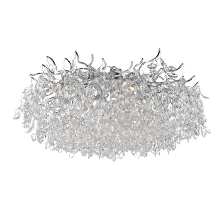 Lampa sufitowa chromowane z kryształkami do salonu o średnicy 80cm 13xG9 RICICLE Paul Neuhaus  6054-17