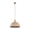Metalowa lampa w kolorze sabia z elementem drewna OSLO SABIA 1xE27 Tk Lighting 11010