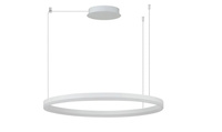 Lampa wisząca pierścien biały 80cm HALO PENDANT 80 CCT DIMM WH + REMOTE CONTROL AZZARDO AZ6474 sterowana pilotem