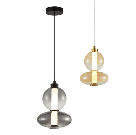 Lampa wisząca DAPHNE SMOKED AMBER LED 12W Milagro ML0344 ML0345 kolor do wyboru