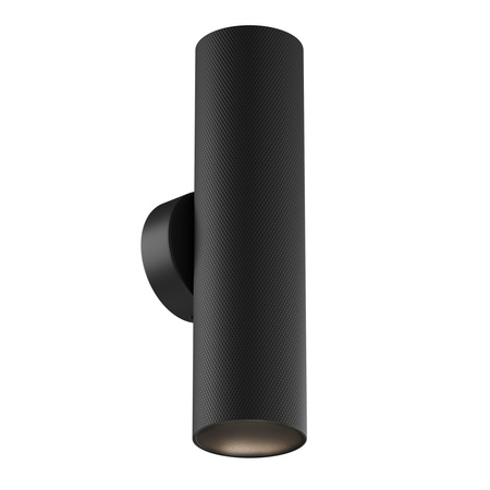 Minimalistyczny kinkiet czarny - cylindryczna lampa ścienna do salonu 2xGU10 Artisan C080WL-02-GU10-B Maytoni
