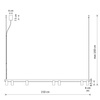 Lampa wisząca podłużna beżowa 150cm z dodatkowym podświetleniem  FOURTY LINE LED VII Nowodvorski 12294