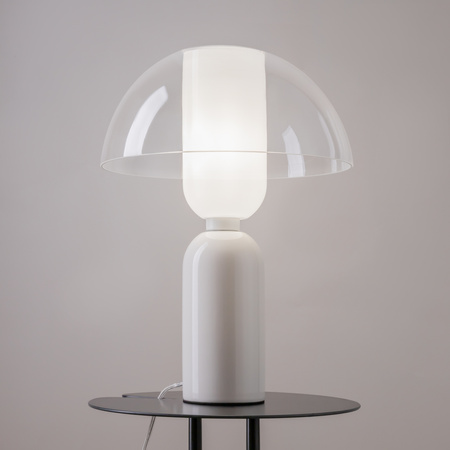 Biała stylowa lampka stołowa do salonu Memory MOD177TL-01W Maytoni