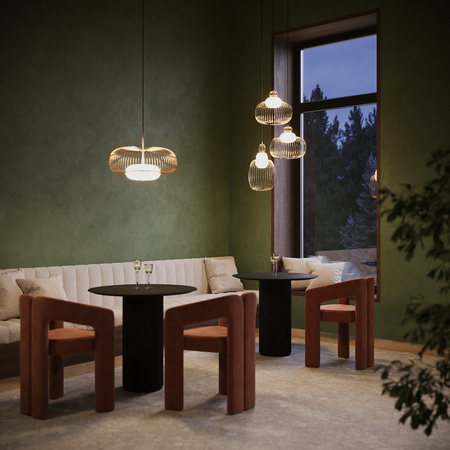 Prestiżowa druciana lampa z lewitującym szklanym kloszem Levitation MOD376PL-L30G3K Maytoni