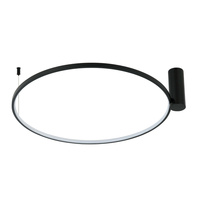 Plafon Ring L duży czarny okrąg 90cm LED CCT Light Prestige LP-909/1C L BK CCT