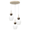 Lampa wisząca Carrara potrójna na kole 3xE14 Milagro MLP2810