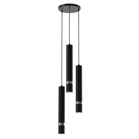 Lampa wisząca JOKER BLACK/CHROME 3xGU10 Milagro MLP8916