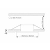 Oczko sufitowe kwadratowe IP44 White EKZ282