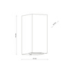 Kinkiet zewnętrzny dwukierunkowy AXIS GRAY 2xGU10 Tk Lighting 10970