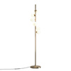 Złota lampa podłogowa z białymi szklanymi kulami DALLAS 6xG9 Maytoni MOD545FL-06G