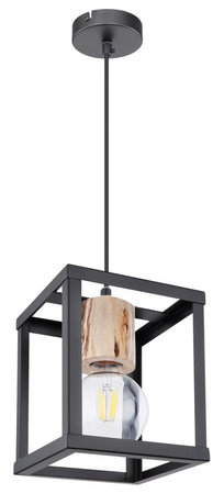 RETRO LAMPA WISZĄCA CZARNY 1X40W E27 KLOSZ CZARNY Candellux 31-00781