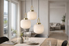 Lampa wisząca z ryflowanymi kloszami DIOP Kaja Lighting K-5892