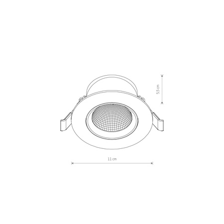 Oprawa podtynkowa EGINA LED 10W Nowodvorski 10551
