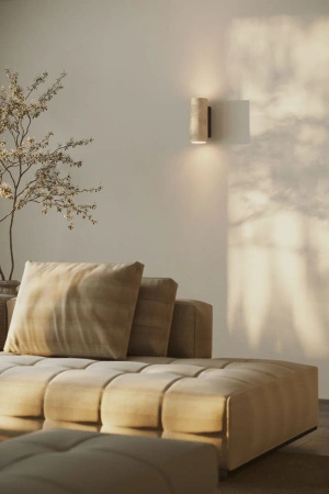 Kinkiet tuba z trawertynu światło góra-dół Maxlight Tek 2xGU10 W0425